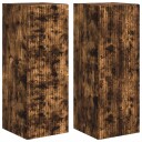  TV Veggskap 2 pcs Røkt eik 30 x 31 x 80 cm Konstruert tre