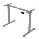 Skrivebord HOME4YOU Ergo Fit med 1 motor 120x60x71,5-116 cm Eik/sølvgrå - Eik/sølvgrå