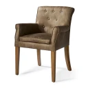 Riviera Maison La Scala spisestuestol med armlener   coffee