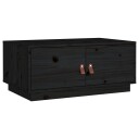 vidaXL Salongbord svart 80x50x35 cm heltre furu