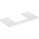 GEBERIT ONE benkeplate 900x470x30mm utskåret i midten hvit høykomprimert