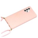 Saii Eco Line Samsung Galaxy A32 5G/M32 5G Deksel med Stropp Rosa