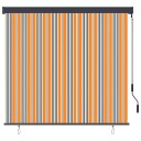  Utendørs Rullegardin Stripete Gul og blå 180 x 250 cm stoff