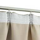 vidaXL Lystette gardiner med kroker 2 stk beige 140x245 cm