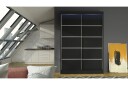 Liverpool Garderobe 120x200 cm - Svart
