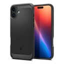Spigen Rugged Armor MagSafe Deksel iPhone 16 - Svart TPU