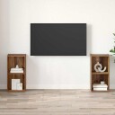  TV benksett 2 pcs Gammelt tre 72 x 35 x 36.5 cm Konstruert tre