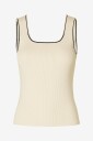 Selected FEMME - Topp slfKamma Jenny SL Knit - Hvit