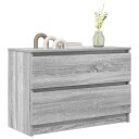  TV benk grå sonoma 80x35x54 cm konstruert tre
