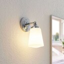 Arcchio Mahdi vegglampe til bad, glasskjerm, krom