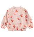 Molo Collegegenser   Skive   Airbrush Hearts   Molo   3 år 98   Collegegenser   Rosa
