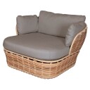 Cane line Lounge lenestolkurv i naturflet inkl. Light Cane Line Airtouch putesett