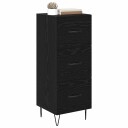  Serviesskap Svart eik 34 x 34.5 x 90 cm Konstruert tre