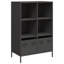  Highboard svart 68x39x103,5 cm stål 8721102931390