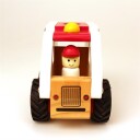 Magni Wooden ambulance with rubber wheels 2626