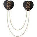 Seven 'til Midnight Svarte Brystvortedeksler med Lenker - Black - 