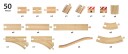 Brio Stort Skinnesett, 50 Deler Brio Togspor 33772