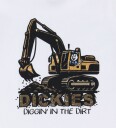 Dickies T skjorte   Gravemaskingrafikk   Hvit m. Trykk   Dickies   4 5 år 104 110   T skjorte