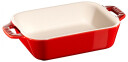 Staub Rektangulær Ildfast Form 14 x 11 cm Rød