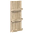 vidaXL Magasinreol Sonoma eik 43 x 11 x 102 cm Konstruert tre