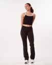 Bumpro SETT Hero Low Rise Flare Pants & Perfect Rib Crop Top Black/White