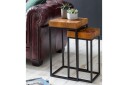Hoysradt Settbord 30 cm 2 Bord - Massivt Tre/Brun/Svart