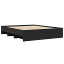  Sengeramme svart 150x200 cm konstruert tre 8721102856518