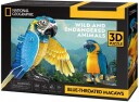 CubicFun 3D Puslespill 88 Brikker Ara Papegøye