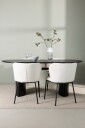 Venture Home   Spisegruppe Isolde med 4 stk stoler Edina   Svart