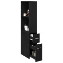  Narrow Bathroom Cupboard Svart eik 22 x 41 x 135 cm