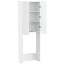 vidaXL Toalett skap DELFT Høgglans hvit 66 x 25,5 x 190 cm