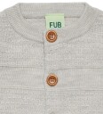 FUB Cardigan - Strikk - Ull - Light Grey Melange - FUB - 2 år (92) - Cardigan - Grå