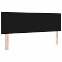  Hodegavl Med Knapp Tufting Svart 140 cm Stoff