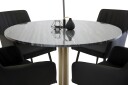 Venture Home Estelle Matgruppe 106 cm Rektangulær med 4 Comfort stoler Sort