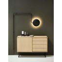 Woud Mercury Vegglampe Sort
