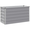vidaXL Hevet Hagebed Grå 100 x 40 x 55 cm kaldvalset stål