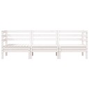  Hagebenk 3-seters hvit heltre furu 838027