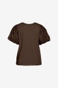Vila   Topp viSimonia O neck S/S Top   Brun