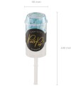 Blå Push Pop Konfettikanon 17 cm