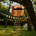 Northix Piratskattekiste Piñata-sett med flaggermus og maske 10051611