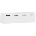 vidaXL Veggskap 2 stk hvit 80x35x36,5 cm konstruert tre