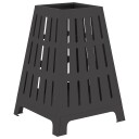  Bålplass Trapesformet Svart 50x50x70 cm Stål
