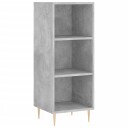 vidaXL Skjenk betonggrå 34,5x32,5x90 cm konstruert tre