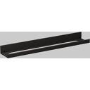 Alape Assist hylle 60x10 cm m/udskjæring til håndkle, matt sort