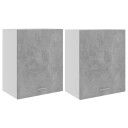 vidaXL Hengende skap 2 stk betonggr? 50x31x60 cm sponplate