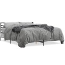  Sengeramme grå sonoma 150x200 cm konstruert tre og metall 8721102613463
