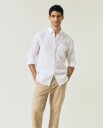 Lexington Clothing Casual Linen B.d Shirt - White - M