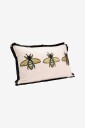 KARE Design   Pute Bees Hvit 50x30cm   Hvit