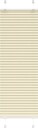  plisségardin krem 50x150 cm Stoff Bredde 49,4 Polyester
