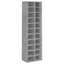 vidaXL Skoskap betonggr? 54x34x183 cm sponplate